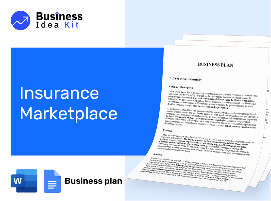 Insurance Marketplace Business Plan Example