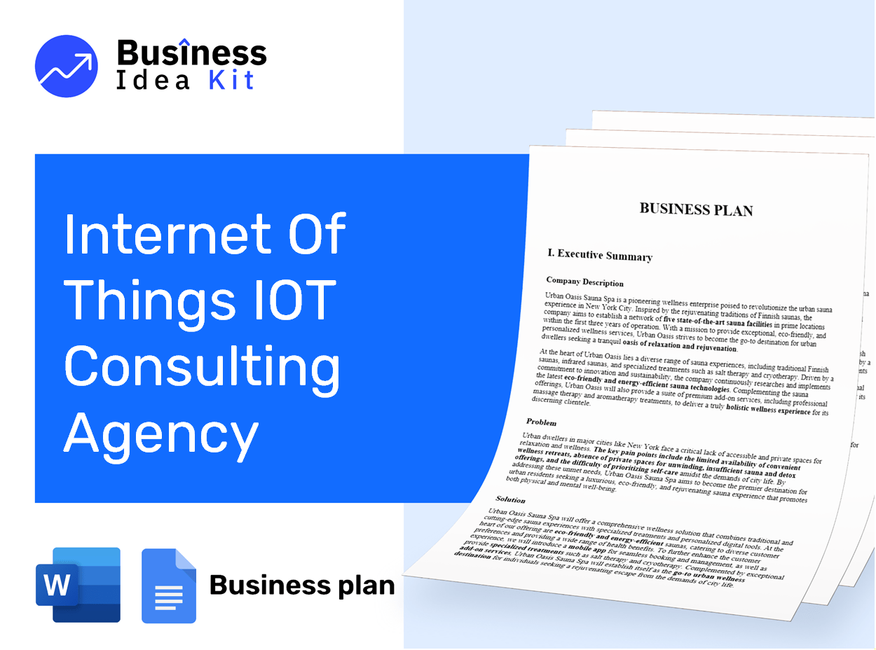 Internet Of Things Iot Consulting Agency Business Plan Example