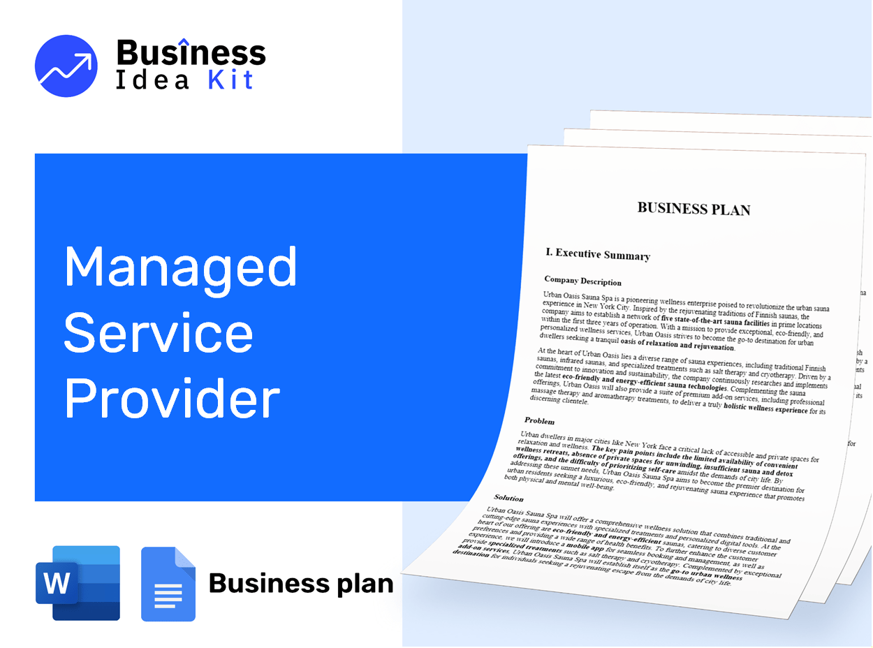 Managed Service Provider Business Plan Example