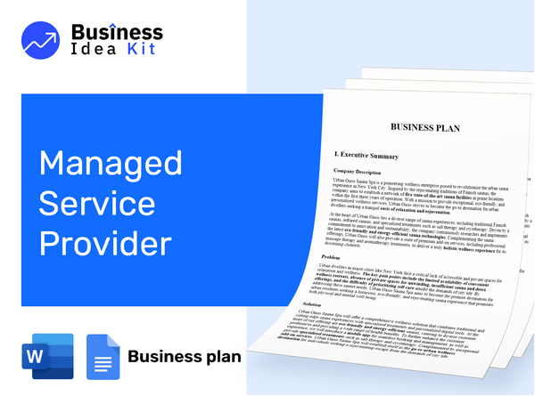 Managed Service Provider Business Plan Example