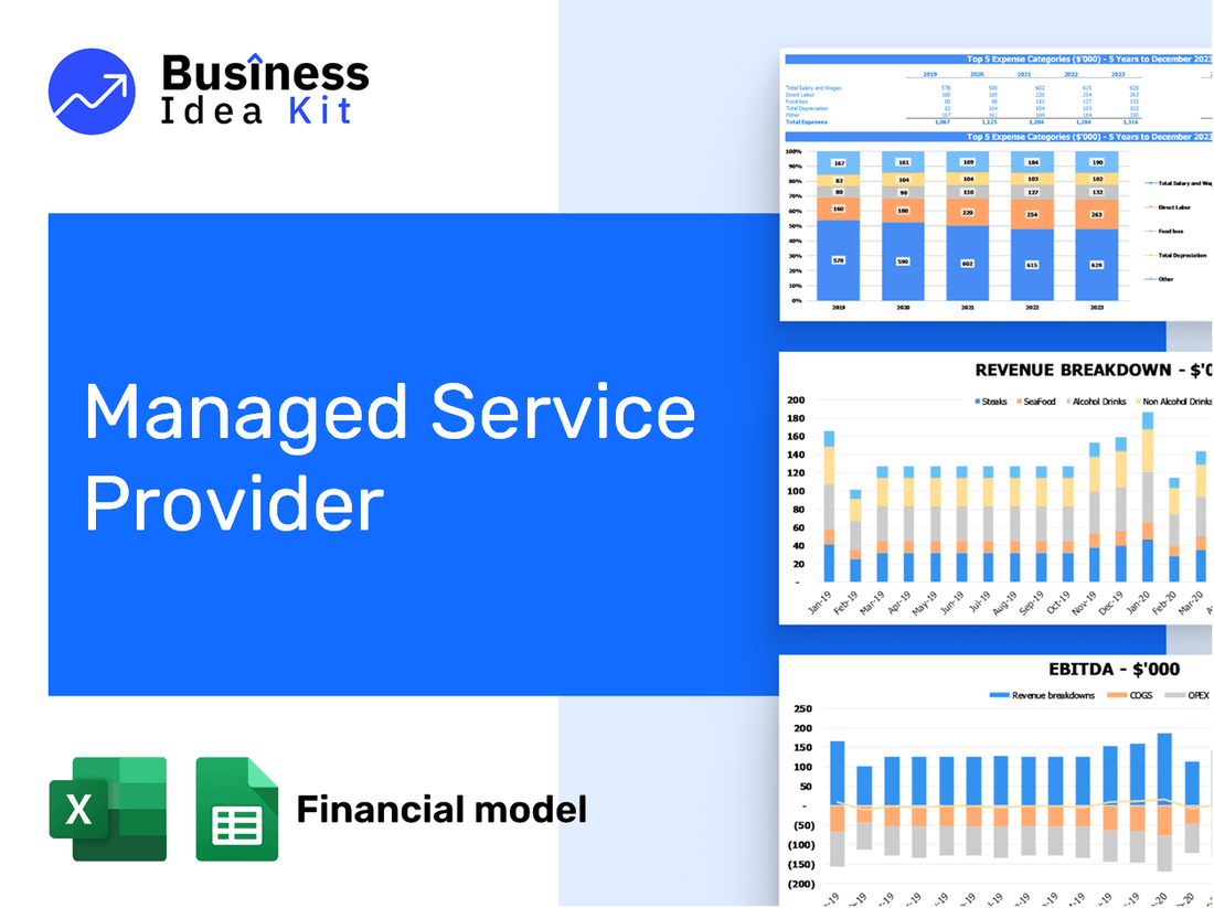 Managed Service Provider Financial Model Example