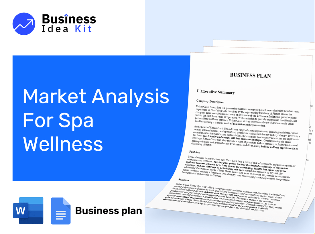 Market Analysis For Spa Wellness Business Plan Example