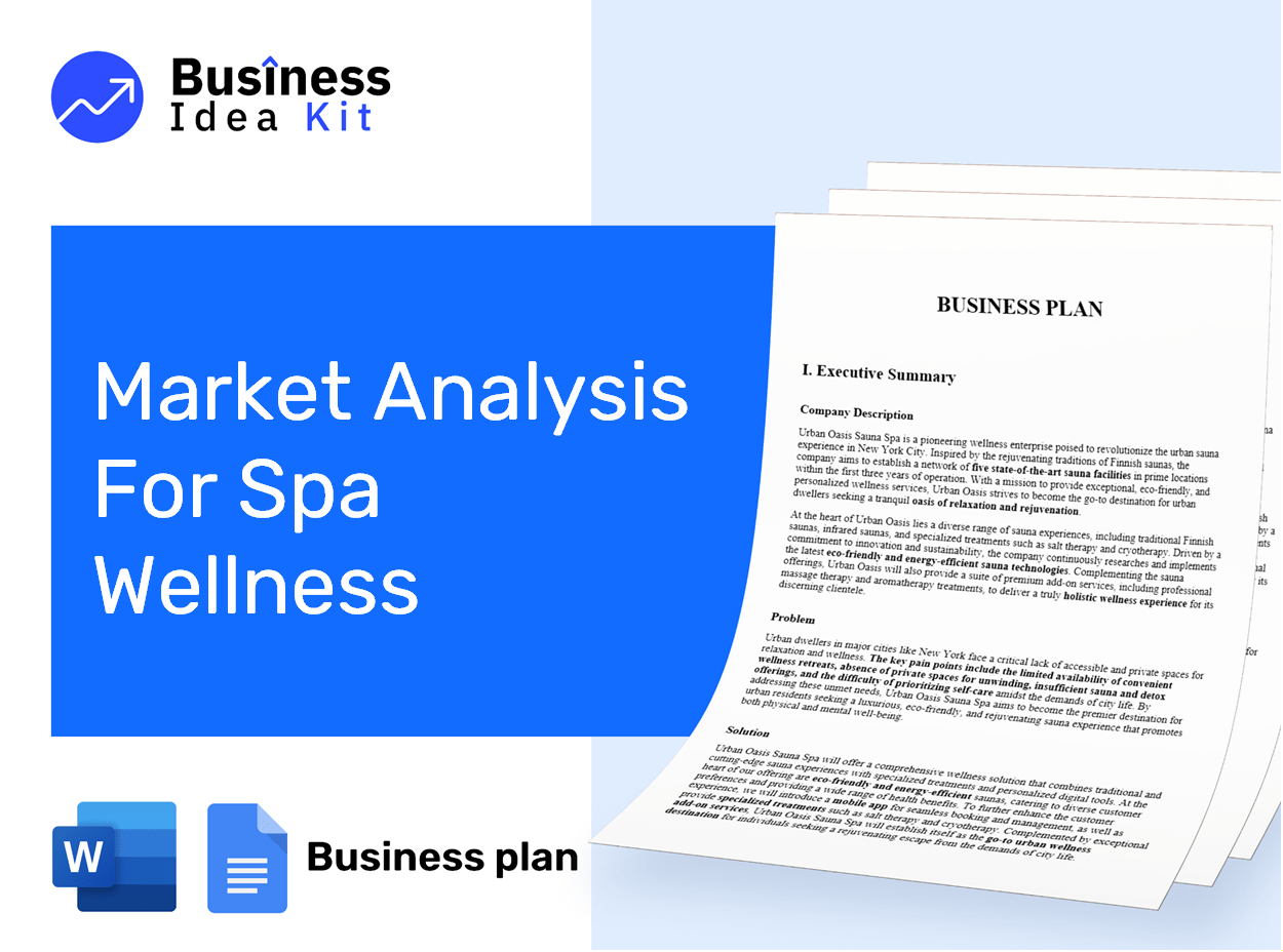 Market Analysis For Spa Wellness Business Plan Example