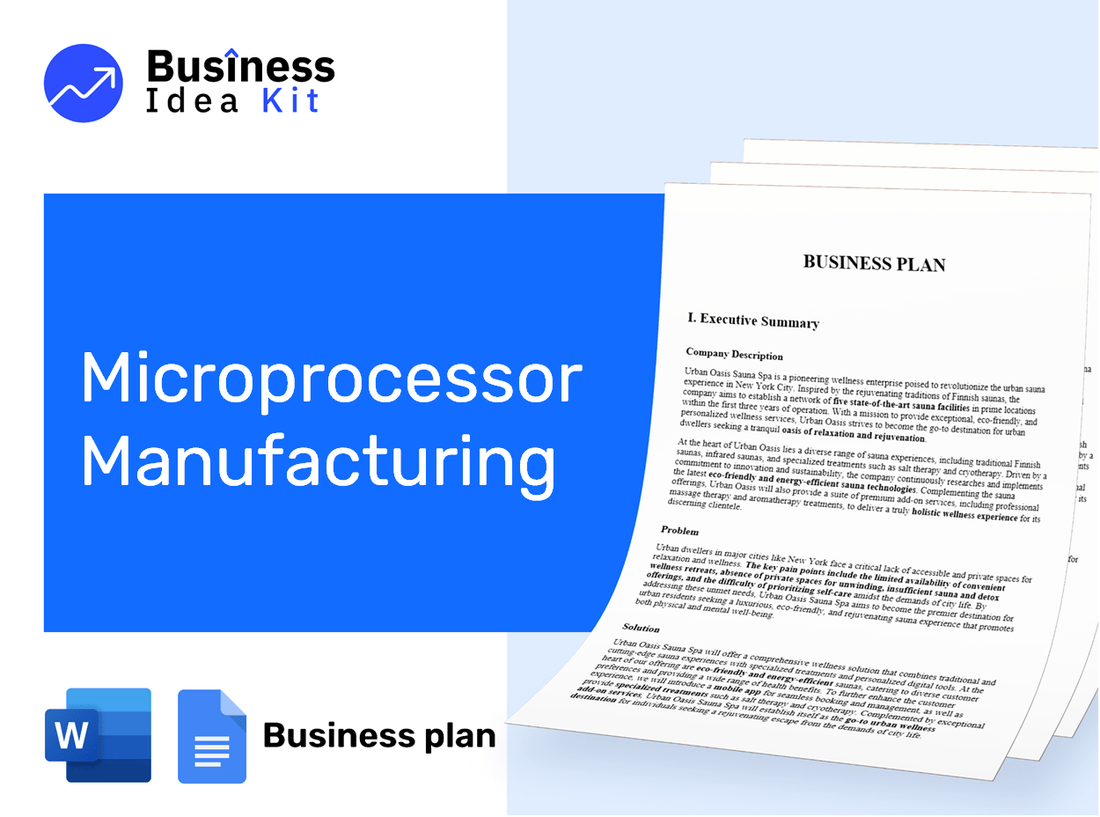 Microprocessor Manufacturing Business Plan Example