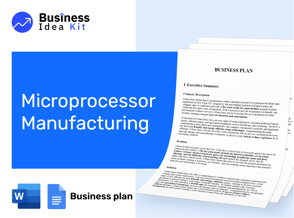Microprocessor Manufacturing Business Plan Example
