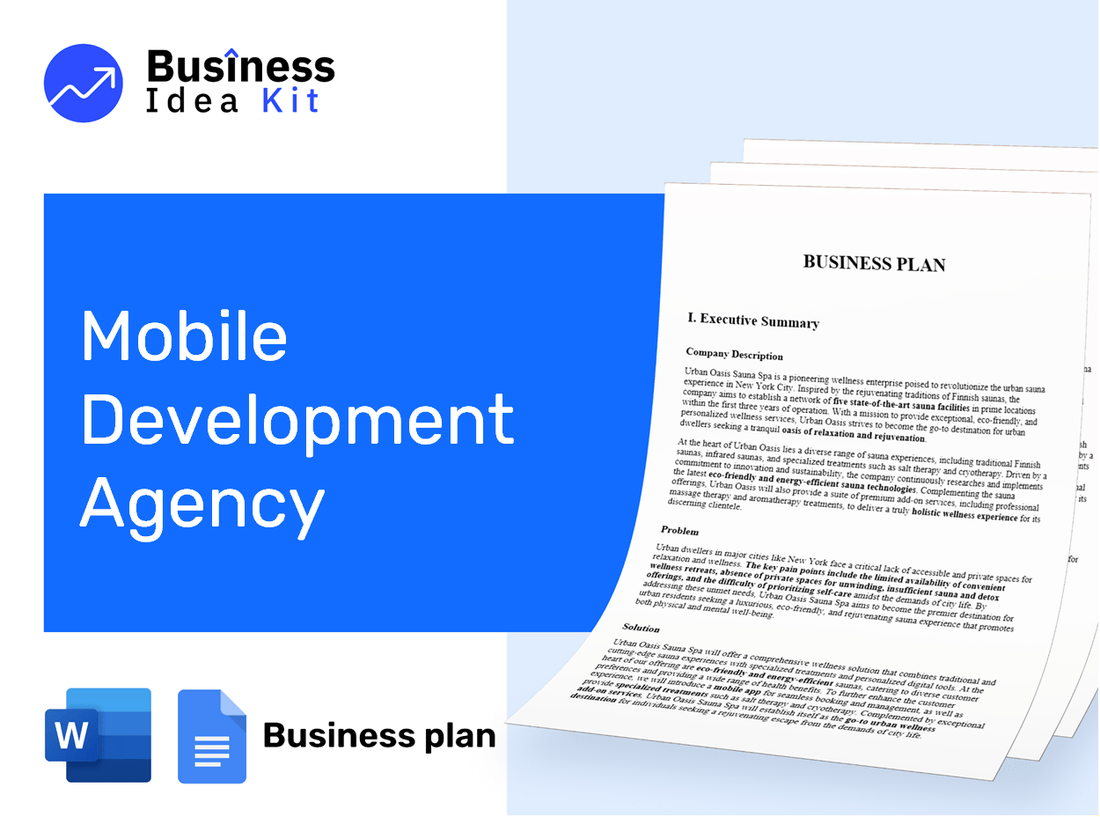 Mobile Development Agency Business Plan Example