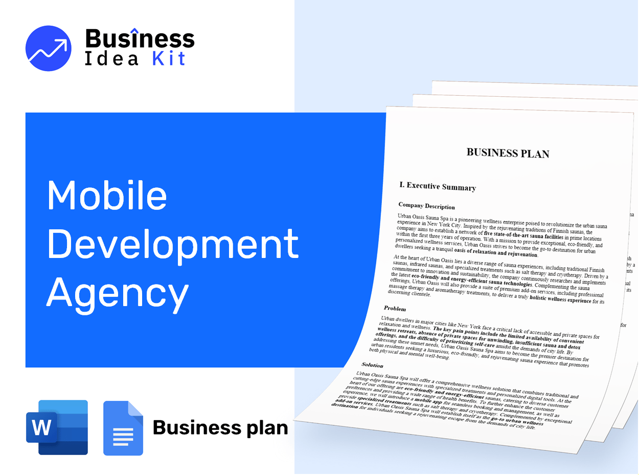 Mobile Development Agency Business Plan Example