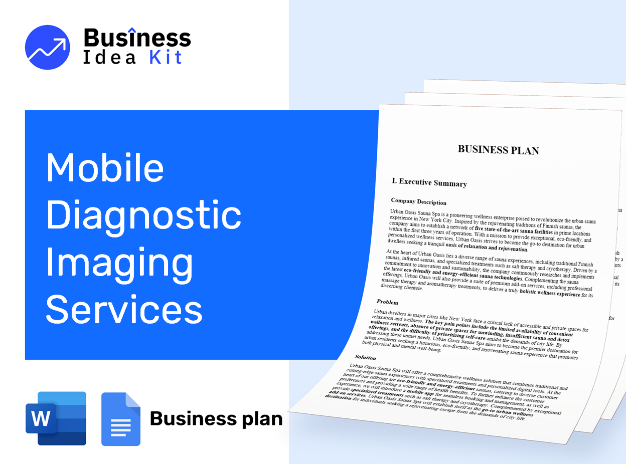 Mobile Diagnostic Imaging Services Business Plan Example