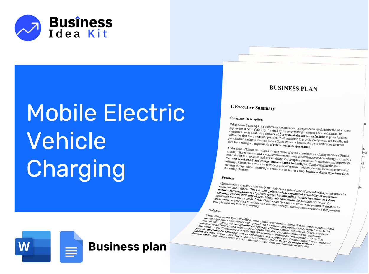 Mobile Electric Vehicle Charging Business Plan Example