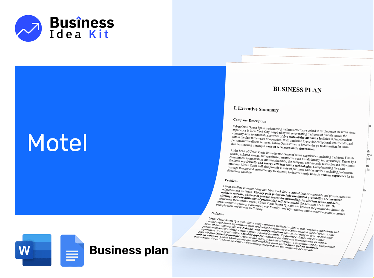 Motel Business Plan Example