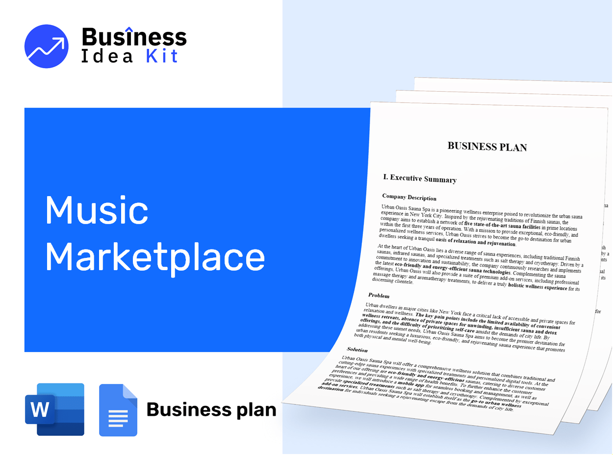 Music Marketplace Business Plan Example