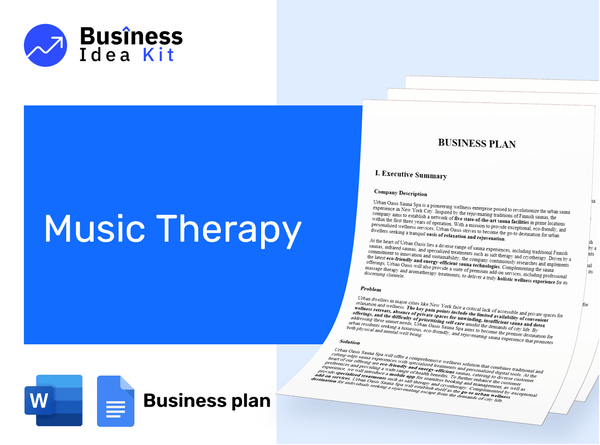 Music Therapy Business Plan Example