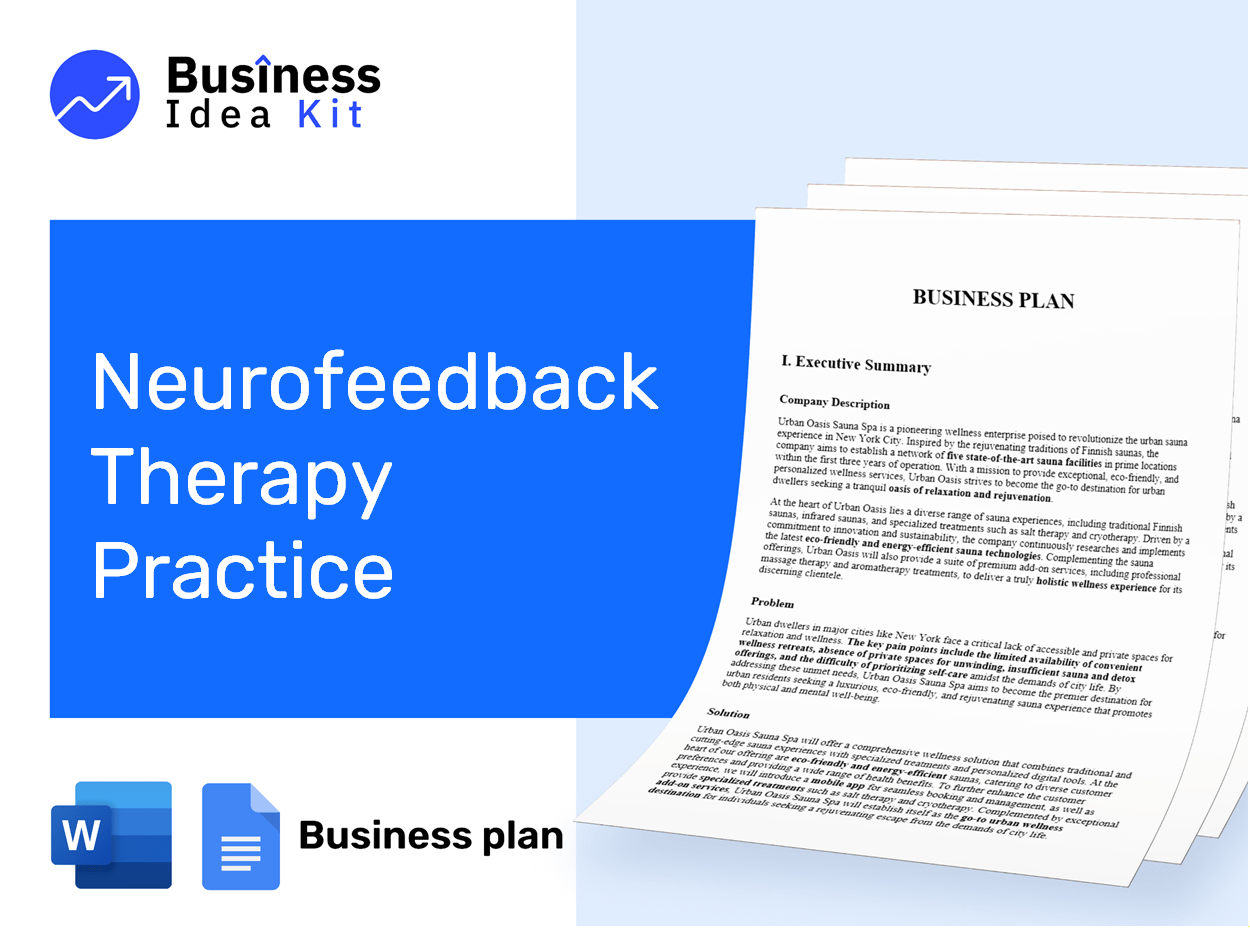 Neurofeedback Therapy Practice Business Plan Example