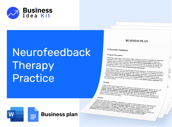 Neurofeedback Therapy Practice Business Plan Example