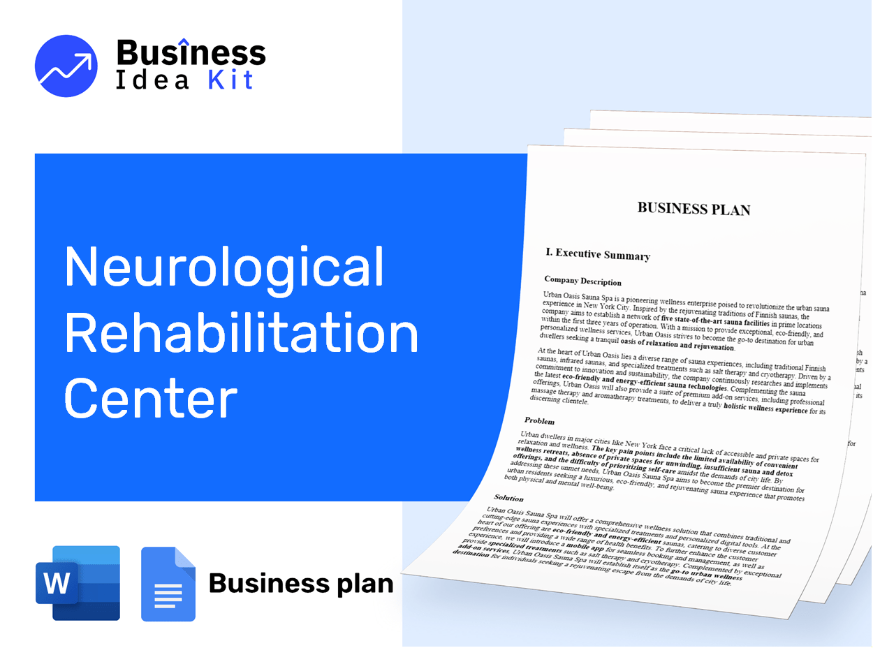 Neurological Rehabilitation Center Business Plan Example