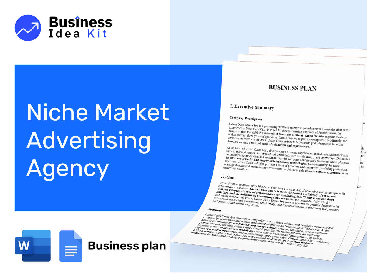 Niche Market Advertising Agency Business Plan Example