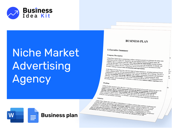 Niche Market Advertising Agency Business Plan Example