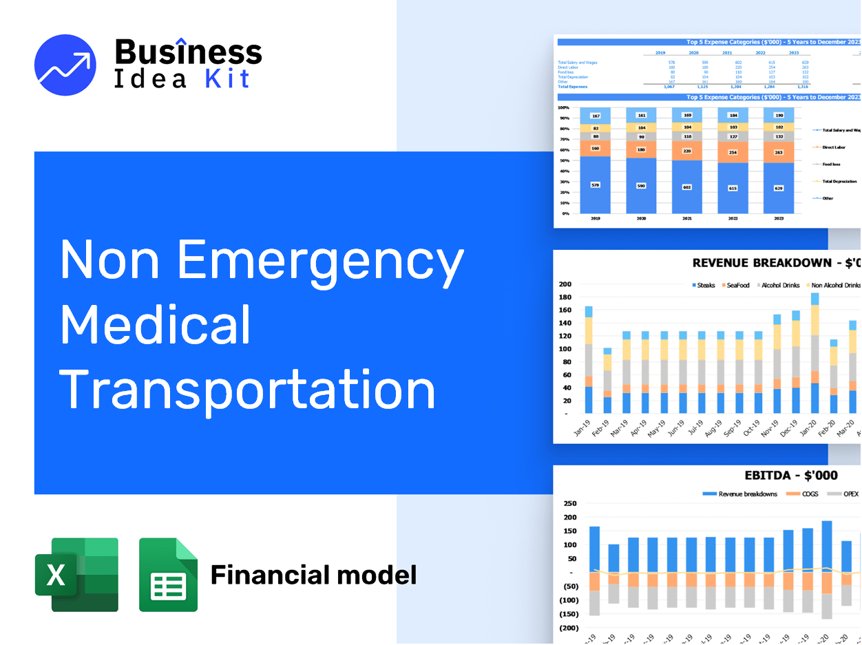 Non Emergency Medical Transportation Financial Model Example