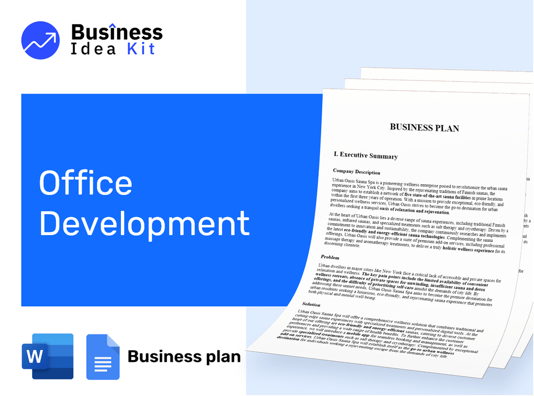 Office Development Business Plan Example