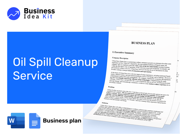 Oil Spill Cleanup Service Business Plan Example