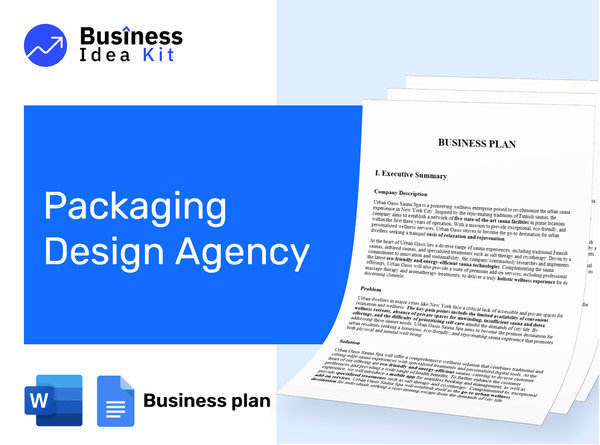 Packaging Design Agency Business Plan Example
