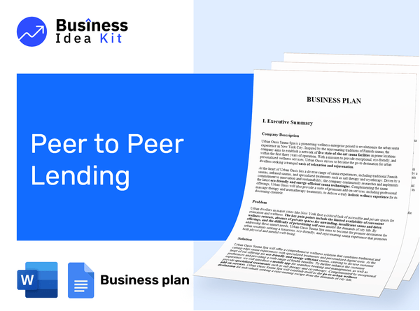 Peer To Peer Lending Business Plan Example