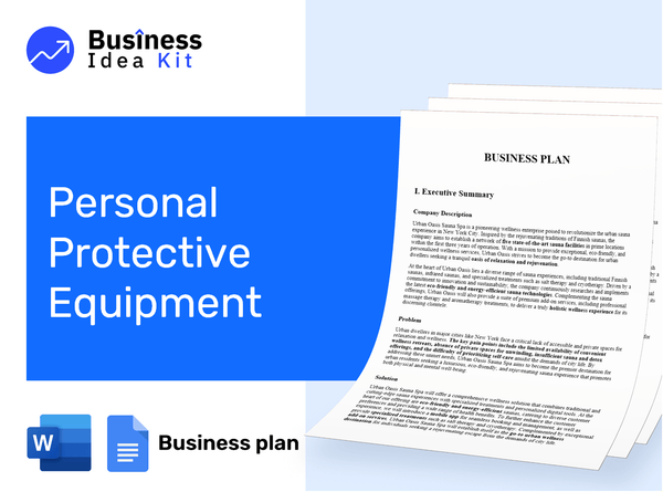 Personal Protective Equipment Business Plan Example