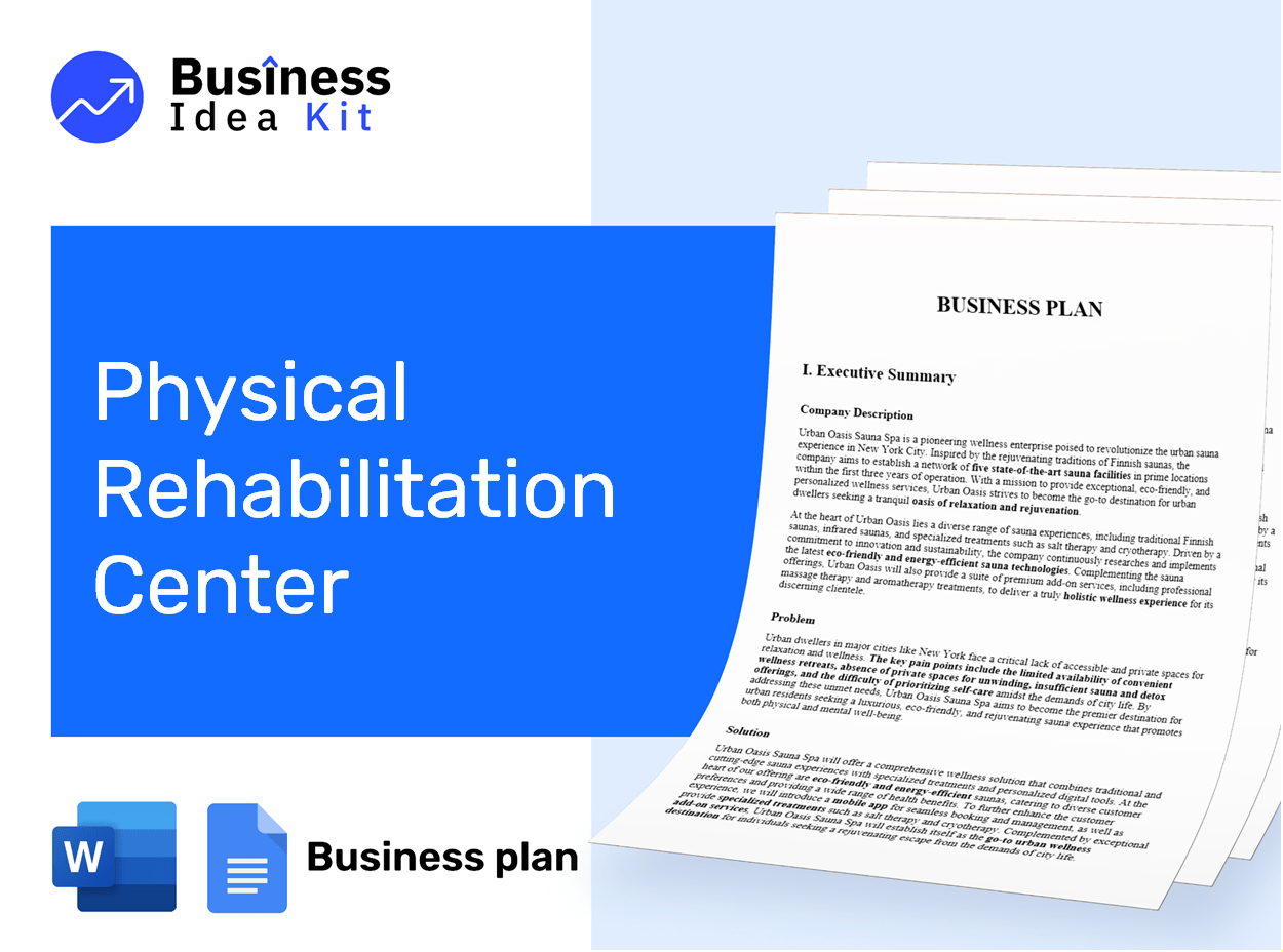 Physical Rehabilitation Center Business Plan Example