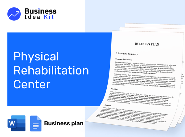 Physical Rehabilitation Center Business Plan Example