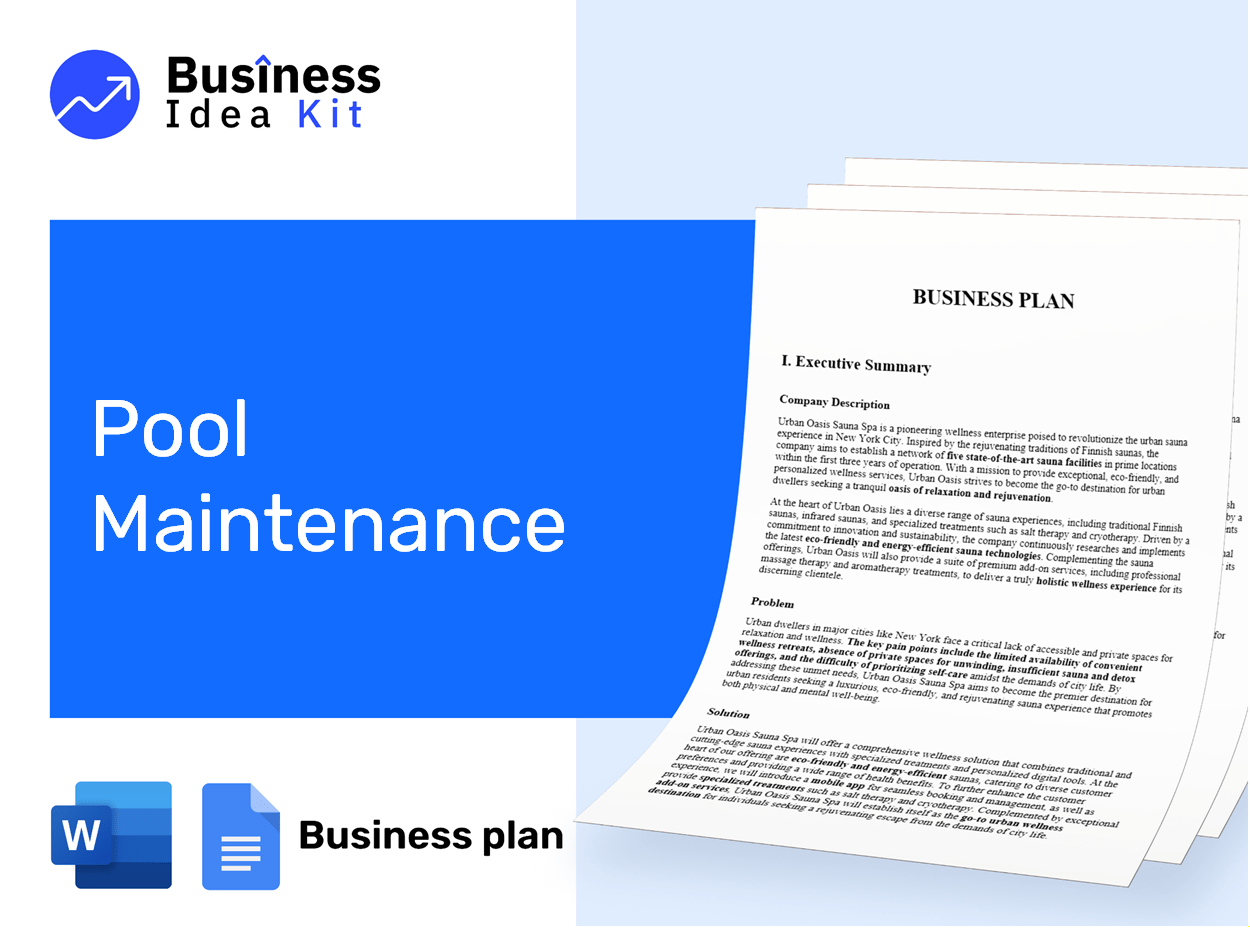 Pool Maintenance Business Plan Example