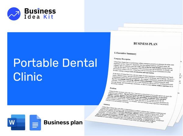 Portable Dental Clinic Business Plan Example