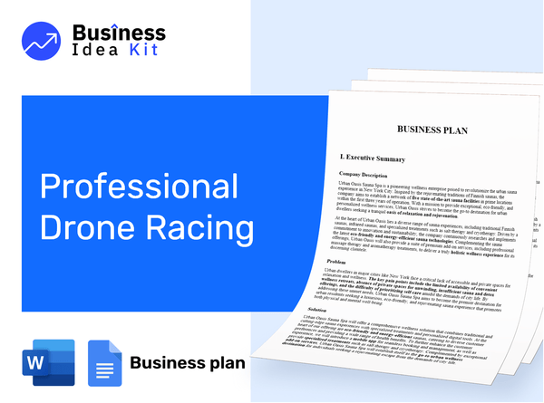 Professional Drone Racing Business Plan Example