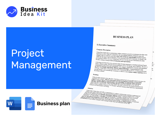 Project Management Business Plan Example