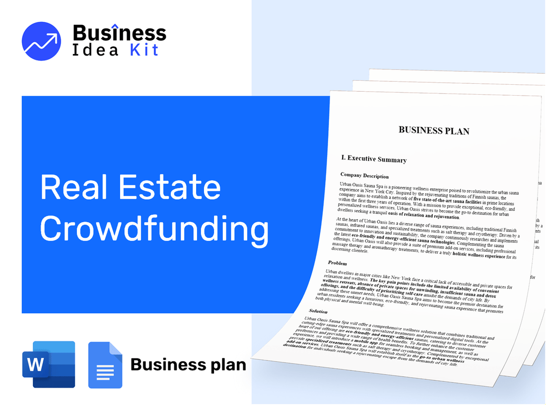 Real Estate Crowdfunding Business Plan Example
