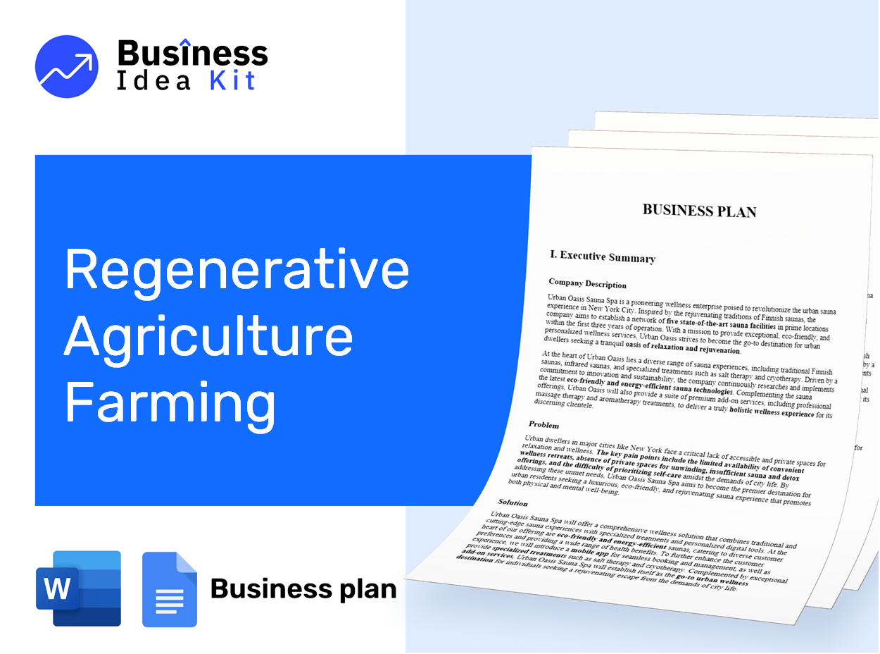 Regenerative Agriculture Farming Business Plan Example