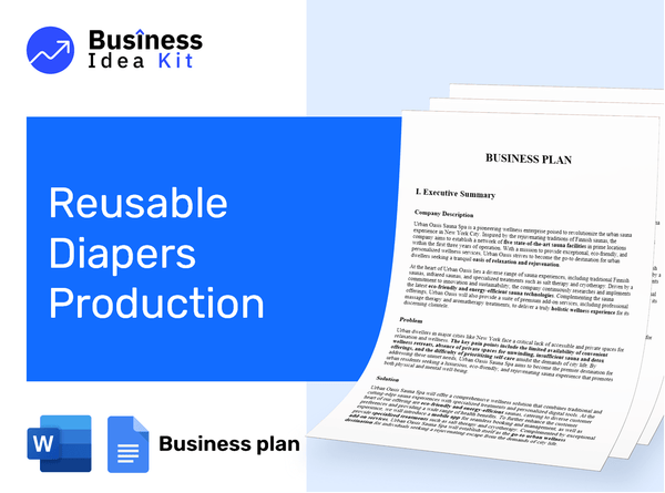 Reusable Diapers Production Business Plan Example