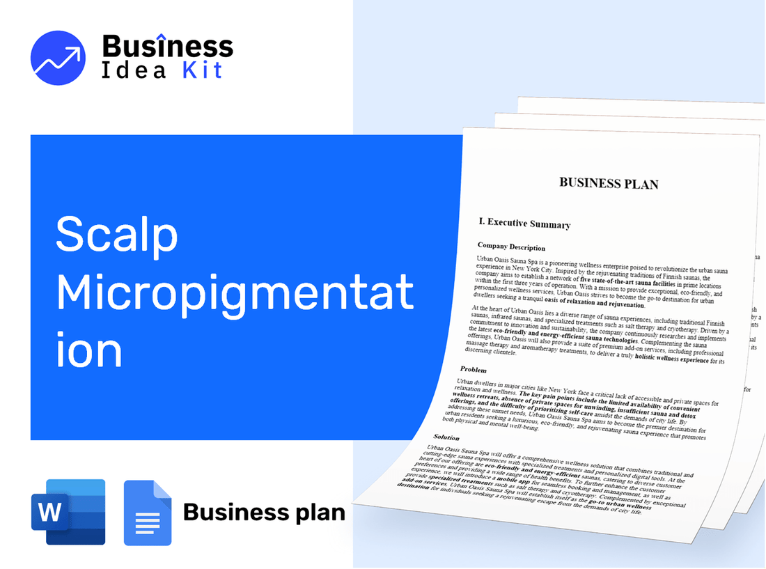 Scalp Micropigmentation Business Plan Example