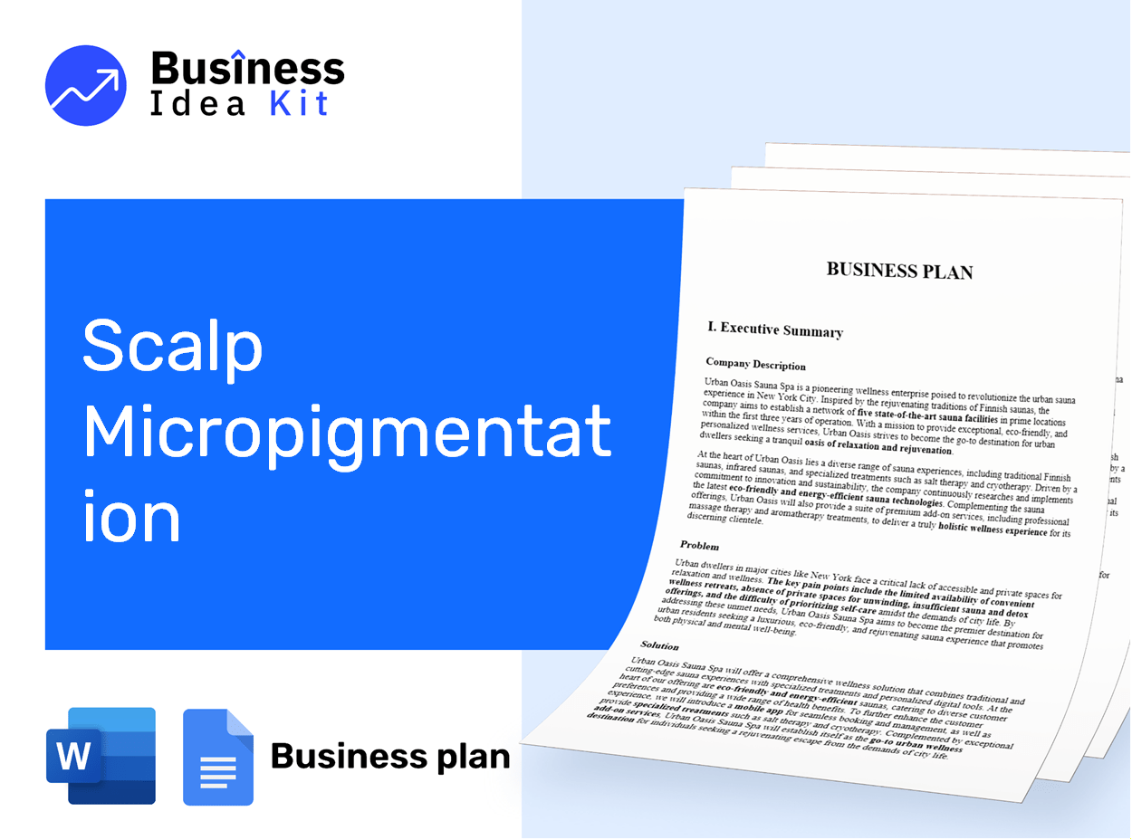 Scalp Micropigmentation Business Plan Example