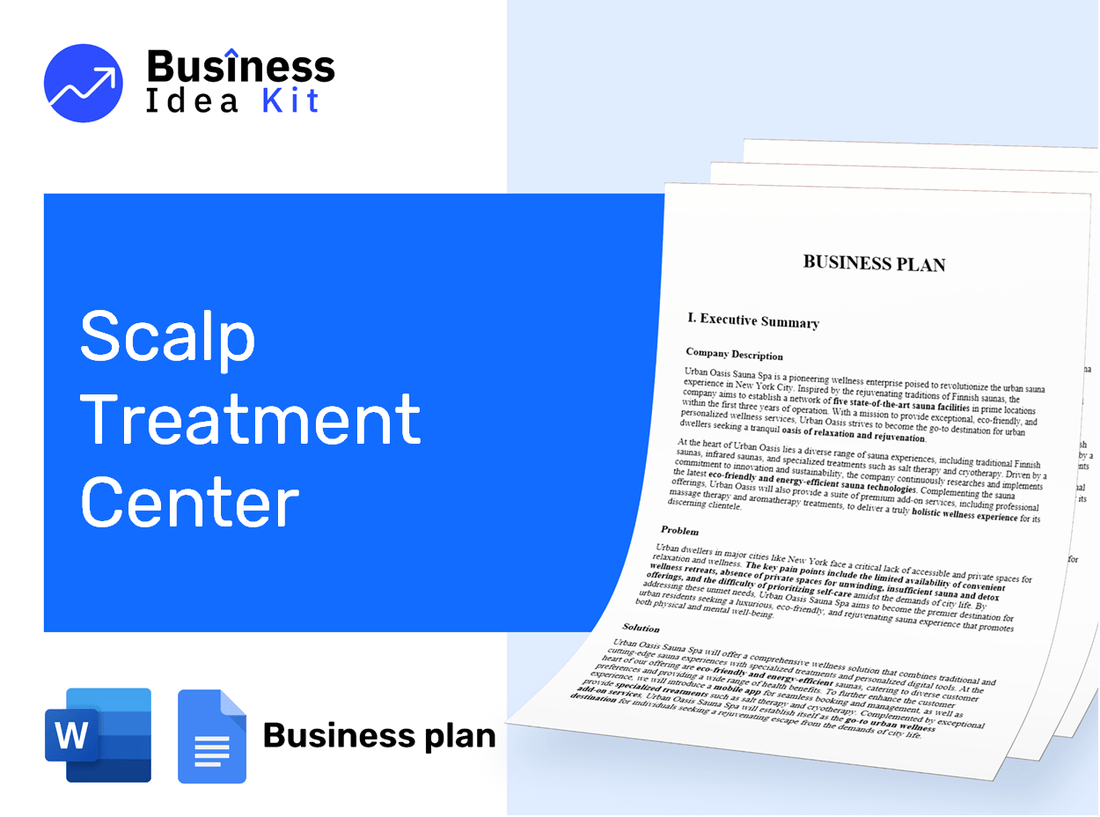Scalp Treatment Center Business Plan Example