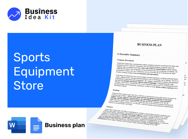 Sports Equipment Store Business Plan Example