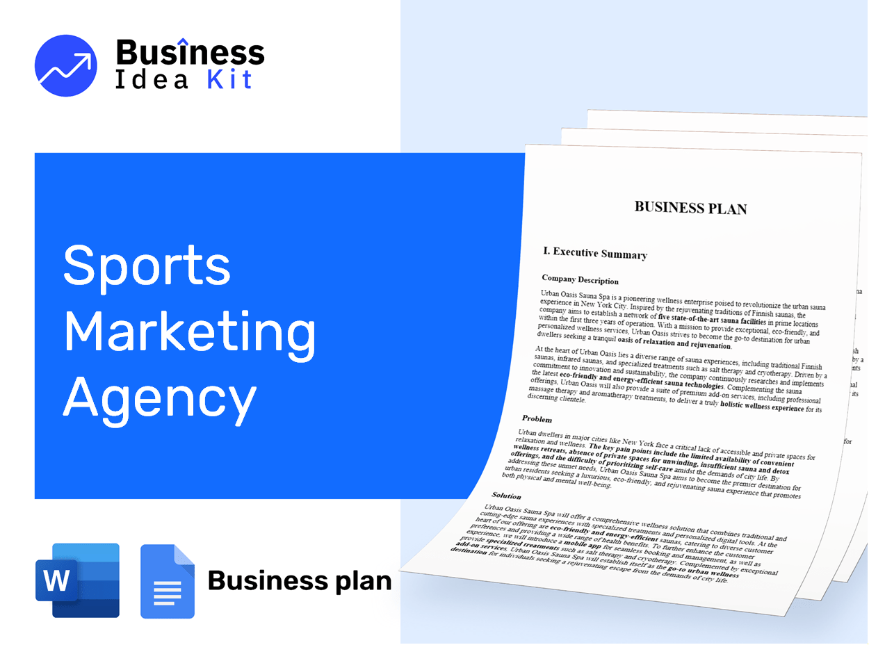 Sports Marketing Agency Business Plan Example