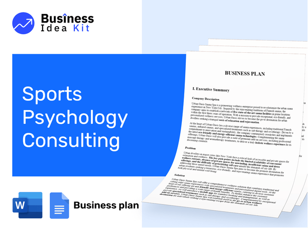 Sports Psychology Consulting Business Plan Example