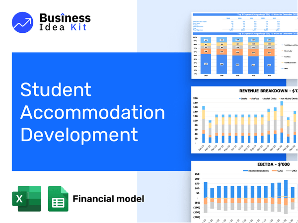 Student Accommodation Development Financial Model Example