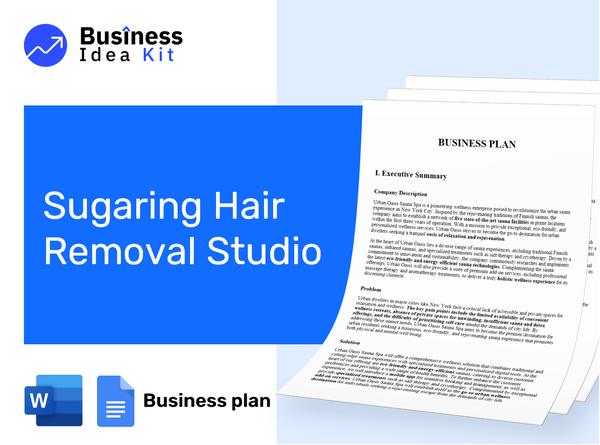 Sugaring Hair Removal Studio Business Plan Example