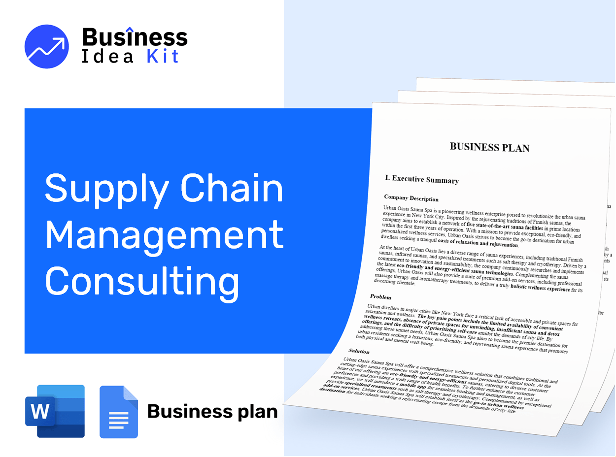Supply Chain Management Consulting Business Plan Example
