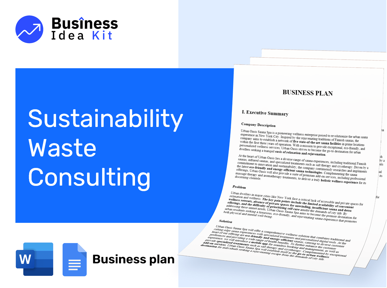 Sustainability Waste Consulting Business Plan Example
