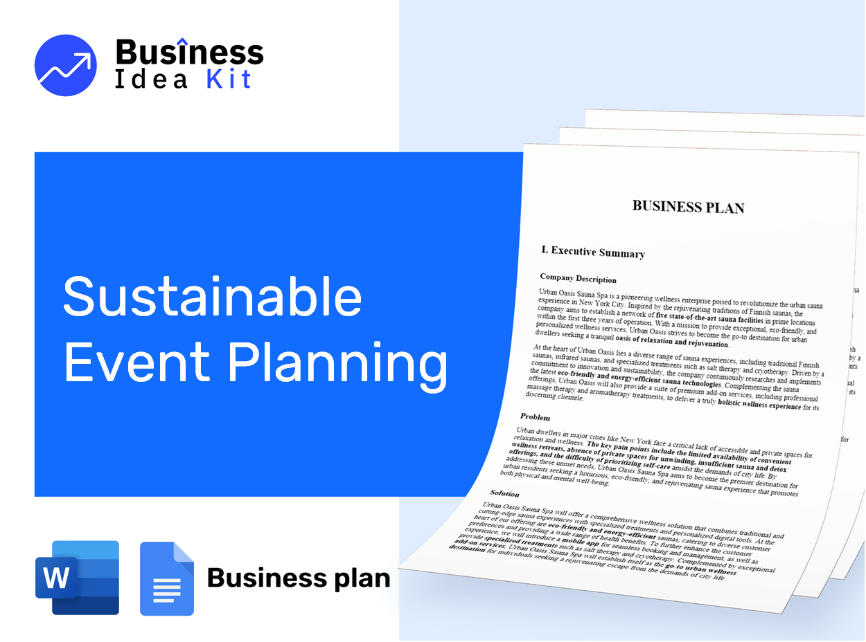 Sustainable Event Planning Business Plan Example