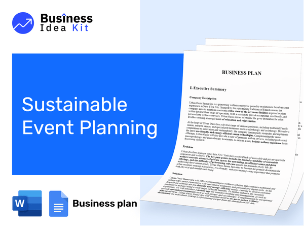Sustainable Event Planning Business Plan Example