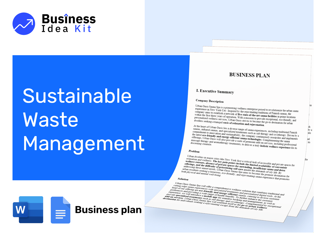 Sustainable Waste Management Business Plan Example