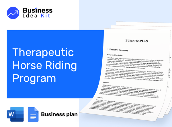 Therapeutic Horse Riding Program Business Plan Example